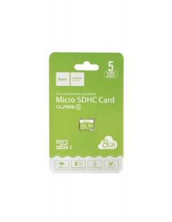 HOCO SDHC 8GB microSD TF trieda 10 (Pamäťová karta 8GB TF microSD Class 10)