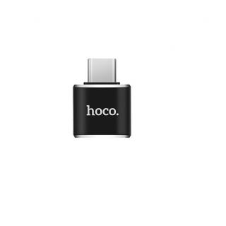 HOCO UA5 OTG typ C čierny  (OTG USB -A adaptér - USB Typ C 3.0 čierny)