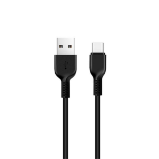 HOCO X20 typ C, 3m 2A čierny (Kábel na telefón na koncovku typ C HOCO X20 - 3 metre - čierny)