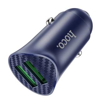 HOCO Z39 18W 2xUSB UNIVERSAL modrá (Autonabíjačka na 2 vstupy)