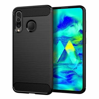 JELLY CASE CARBON puzdro na SAMSUNG A30/A20 čierne (Gumené silikónové púzdro JELLY CASE)