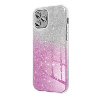 JELLY CASE SHINING puzdro na SAMSUNG S21 ružovo-strieborné (Gumené silikónové púzdro JELLY CASE)