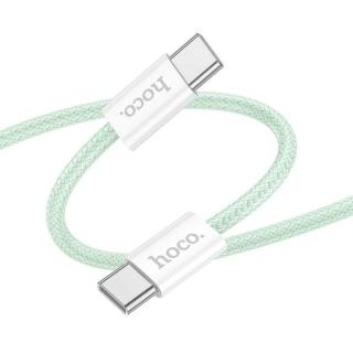 Kábel HOCO X104 typ C-typ C, 1m 60W zelený (Vysoko výkonný nabíjací kábel typ C na typ C)
