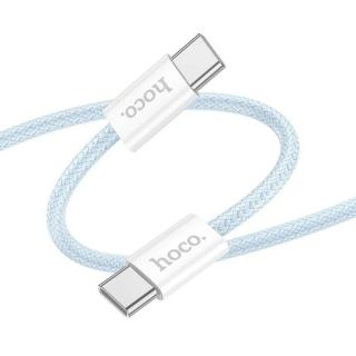 Kábel HOCO X104 typ C-typ C, 2m 60W modrý (Vysoko výkonný nabíjací kábel typ C na typ C)