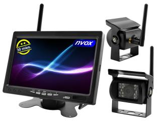 NVOX HM6072WI-S 7" Parkovací systém 2 kamery  (Zostava LCD monitora do auta 7"-12V, 24V a 2 bezdrôtové kamery)