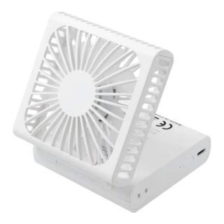 OEM F10 ventilátor 1000mAh biely (Prenosný skladací ventilátor s popruhom na krk)
