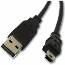 OEM HD20 0041 (navi/camera) MINI USB kábel universal NAVI 1m (Kábel s koncovkou MINI USB na GPS navigácie alebo auto kamery)