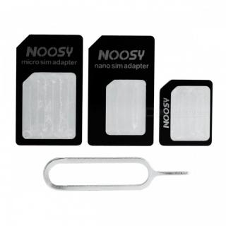 OEM NOOSY 0022 NANO SIM card 3v1 adaptér (Adaptér na SIM karty, NANO SIM)