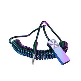 OEM T03 BLUETOOTH AUX universal vysielač strieborný (Bezdrôtový audio vysielač AUX Bluetooth 5.1 strieborný GAD000293)
