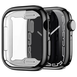 Puzdro na hodinky APPLE WATCH Series 7/8 41mm čierne DUX DUCIS SAMO (Samo ochranné mäkké puzdro TPU so sklom pre Apple Watch Series 7/8 41mm)