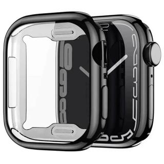 Puzdro na hodinky APPLE WATCH Series 7/8 45mm čierne DUX DUCIS SAMO (Samo ochranné mäkké puzdro TPU so sklom pre Apple Watch Series 7/8 45mm)