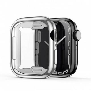 Puzdro na hodinky APPLE WATCH Series 7/8 45mm strieborné DUX DUCIS SAMO (Samo ochranné mäkké puzdro TPU so sklom pre Apple Watch Series 7/8 45mm)