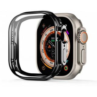 Puzdro na hodinky APPLE WATCH Series Ultra 49mm čierne DUX DUCIS SAMO (Samo ochranné mäkké puzdro TPU so sklom pre Apple Watch Series ULTRA 49mm)
