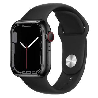 Remienok na hodinky APPLE WATCH 38/40/41mm čierny HOCO WA01 (Remienok silikónový HOCO WA01 pre Apple Watch veľkosť 38/40/41mm)
