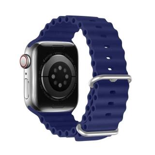 Remienok na hodinky APPLE WATCH 38/40/41mm modré DUX DUCIS OCEAN WAVE (Športový silikónový remienok pre Apple Watch 38/40/41 mm)