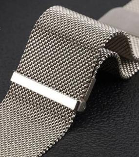 Remienok na hodinky APPLE WATCH 38/40/41mm platina DUX DUCIS MILANESE (Nerezový magnetický remienok pre Apple Watch 38/40/41mm)