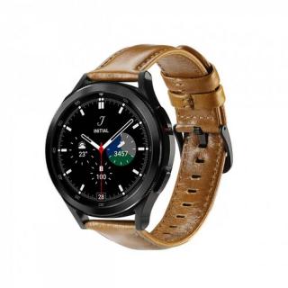 Remienok na hodinky Samsung Galaxy Watch/Huawei Watch/Honor Watch hnedý DUX DUCIS YA (Kožený remienok pre Samsung Galaxy Watch / Huawei Watch / Honor Watch (20 mm remienok))