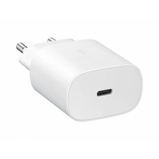 Samsung EP-TA800EBE 2A 25W typ C, biela (Nabíjačka sieťová Samsung originál na vstup typ C)