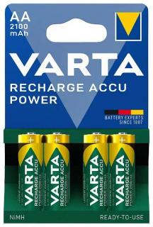 Varta HR6 AA ACCU Recharge 2100mAh 4ks v balení (Tuškové nabíjateľné batérie Varta Recharge ACCU R03 4ks v balení)