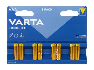 Varta LONGLIFE AAA LR3 8 ks 4703101404 (Tuškové batérie Varta LONGLIFE LR3 8ks v balení)