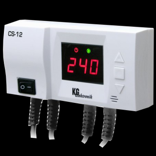 CS-12 Elektronický príložný termostat (Termostat určený na)