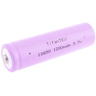 18650 Batéria nabíjateľná 1200 mAh 3,7V s výstupkom TFT (Akumulátor 18650 - dĺžka 6,5 cm, priemer 1,8 cm)