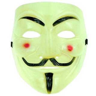 Anonymous maska Vendeta bledozelená (Halloweenska maska Anonymous)