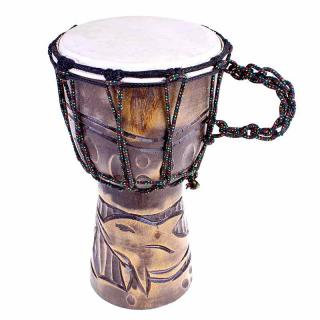 Bongo bubon djembe 40cm Delfín (Djembe bubon, materiál teakové drevo + koža)