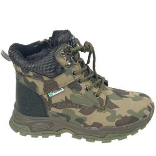 Detské maskáčové topánky Camo X260C (Zateplená obuv na zimu pre deti)