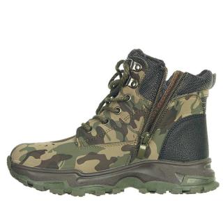 Detské maskáčové topánky Camo X268B (Detská zimná obuv Zateplená)