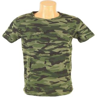 Detské maskáčové tričko Army (Tričká s krátkym rukávom detské SEZON L269)