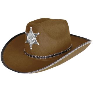 Detský klobúk Sheriff (Klobúk s odznakom pre deti)