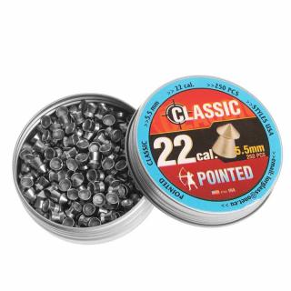 Diabolky Pointed Classic cal.5,5mm 250ks (diabolky so špicatou hlavičkou do vzduchovky balenie 250 ks)