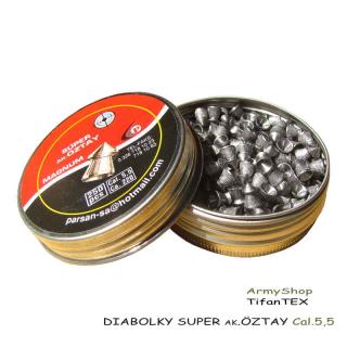 Diabolky Super Oztay Cal. 5,5mm 250ks (strelivo do vzduchoviek so špicatou hlavičkou 250 ks)