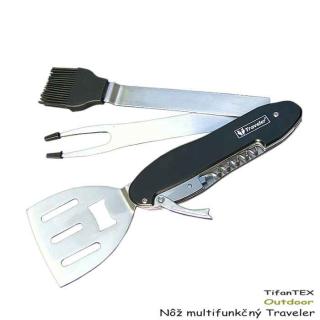 Grilovací set Traveler BBQ 5v1 (Multifunkčná sada grilovacieho náradia)