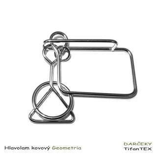 Hlavolam kovový Geometria (drôtený kovový hlavolam pre deti i dospelých)