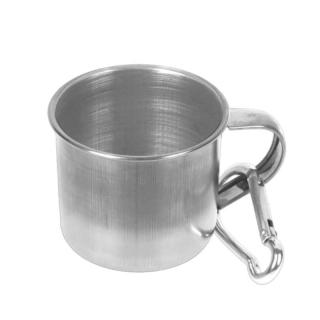 Kovový hrnček s karabínkou 50ml (Nerezová nádoba)