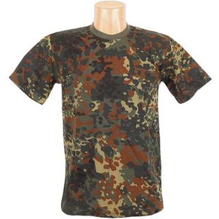 Maskáčové detské tričko BW Flecktarn MFH (Max Fuchs Tričká pre deti 140g/m2)