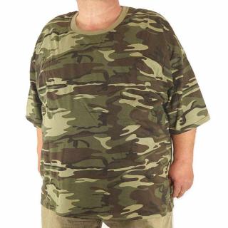 Maskáčové nadrozmerné tričko Gold Champion MC55B (Cena 8,90€ na veľkosť 5XL - Nadmerné veľkosti 4XL až 8XL)