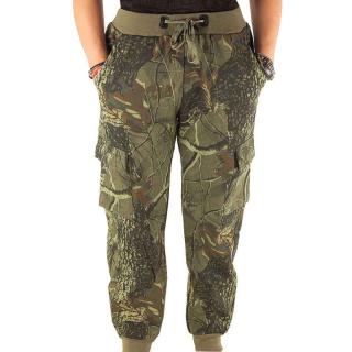 Maskáčové tepláky Loshan 3D-2 realtree zateplené (Pánske tepláky z počesaného úpletu 9101-3D-2)