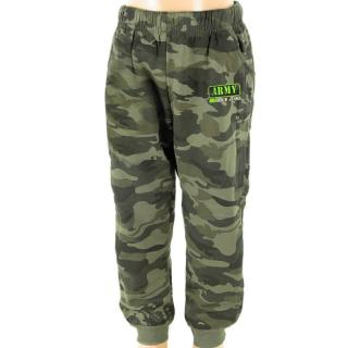 Maskáčové tepláky pre väčšie deti Army (Detské maskáčové tepláky)