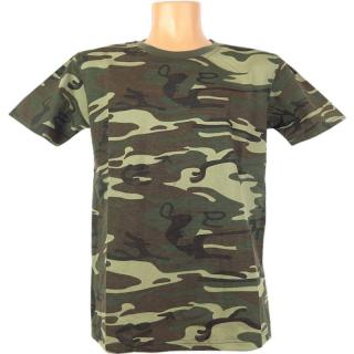 Maskáčové tričko ARMY woodland (Pánske triko zn. Gold Champion)