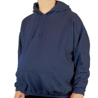 Mikina nadmerná veľkosť Modrá s kapucňou (Nadrozmerné veľkosti Pánska mikina SG)