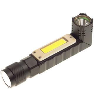 Multifunkčná uhlová baterka USB Led+Cob (Výkonné LED baterky a pracovné lampy s magnetom)