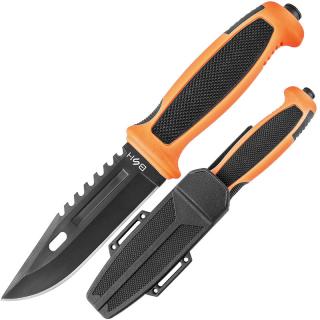 Nôž BSH orange + plastové púzdro (Lovecký nôž s pevnou čepeľou)