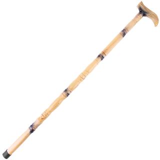 Palica na chodenie vyrezávaná bledá (Vychádzková palica z dreva, dĺžka 88 cm)