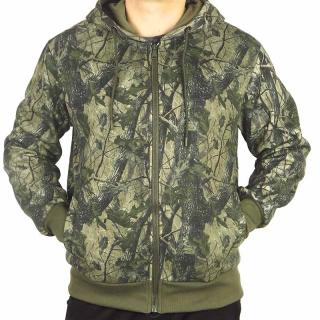 Pánska mikina na zips Realtree zelená (Maskáčová mikina pre mužov)