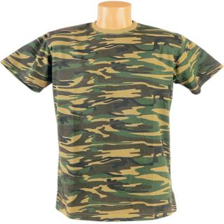 Pánske maskáčové tričko LG woodland (Tričko maskáčové pánske Lucky Green LK385B)