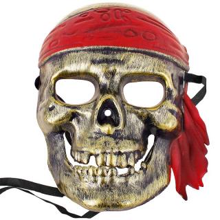 Pirátska maska pre deti zlatá (Halloweenska maska)