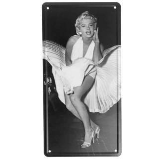 Plechová ceduľa Marylin Monroe (rozmer 15x30 cm)